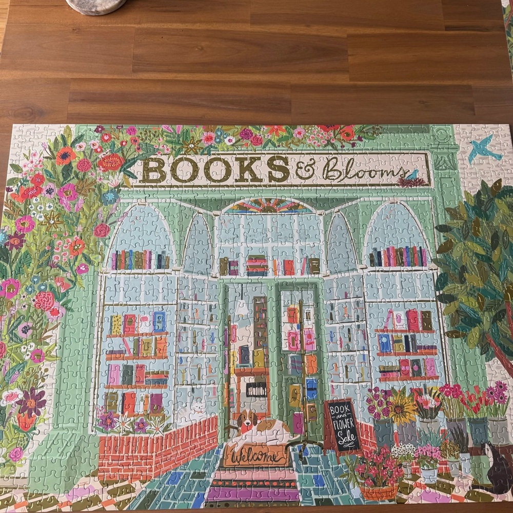 Books & Blooms Jigsaw Puzzle - 1000 pieces